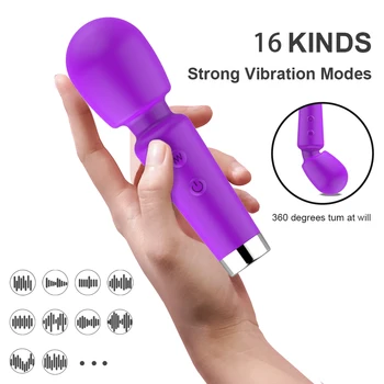 Мини-портативные массажеры-вибраторы для женщин, секс-игрушки, перезаряжаемые через USB, 12 режимов вибрации, водонепроницаемые товары для взрослых