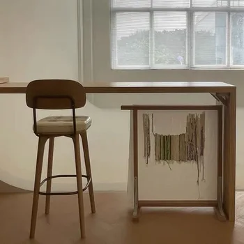 Барные стулья в скандинавском минимализме, Современные барные стулья для ресторана ожидания, Европейские Украшения для дома Taburete Alto