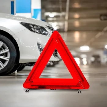 Штативная Дорожная Мигалка Практичный Автомобильный Знак Остановки Треугольный Аварийный Предупреждающий Знак