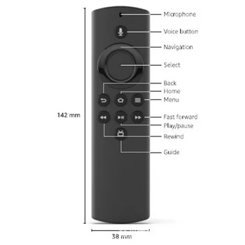 Новая замена голосового пульта дистанционного управления H69A73 для Amazon Fire TV Stick Lite с голосовым пультом дистанционного управления