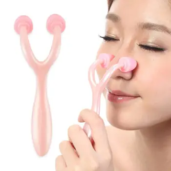 Ролик для ухода за кожей, придающий форму носу, снимающий напряжение мышц Ролик для придания формы носу, прочный ролик-массажер для переносицы для девочек