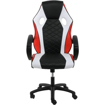 Игровое кресло, офисное кресло с регулируемым поворотом в гоночном стиле, эргономичные кресла для видеоигр с подголовником и поясничной поддержкой