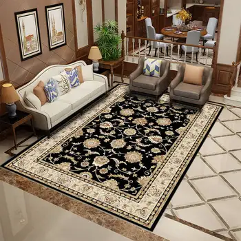 Ковер В персидском стиле, Этнический ковер с цветочным рисунком, большой диван, коврики для прихожей, журнальный столик, ковер для спальни, который можно стирать