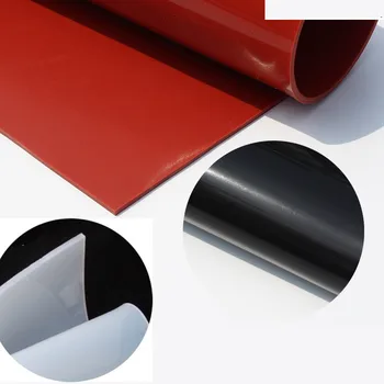 1 мм /1,5 мм / 2 мм Красный / Черный Лист Силиконовой резины 500X500mm Черный Силиконовый Лист, Резиновый Матовый, Силиконовое Покрытие для Термостойкости