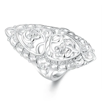 Кольцо из серебра 925 пробы, обручальное кольцо со стразами, ювелирные изделия в британском стиле, Винтаж, Бохо, Роскошные Женские