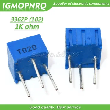 10шт 3362P-102LF 3362P 102 1K ом Триммер Trimpot Потенциометр Переменный резистор 3362p-1-102