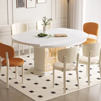 Мобильный обеденный стол в скандинавском стиле, современная кухня, роскошная реплика, Выдвижная реплика, консоль для обеденного стола, мебель Mesa De Comedor HDH