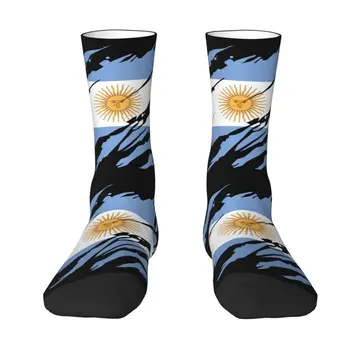 Мужские носки Kawaii Always Argentina Flag, Унисекс, дышащие Теплые Носки Argentinian Proud Crew с 3D-принтом