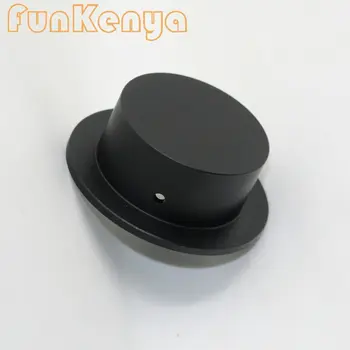 Большие ручки усилителя Dia102mm Алюминиевый Дизайн шляпы Черный Переключатель Потенциометра