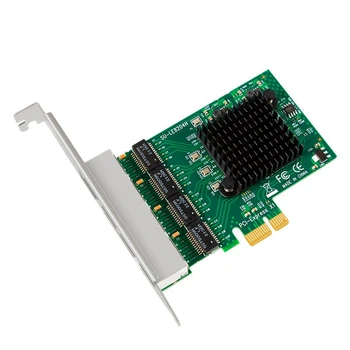 Гигабитная сетевая карта Pci-E X1 Pci-Express 4-портовая сетевая карта Ethernet RTL8111H Ethernet Lan Card Вспомогательный компонент