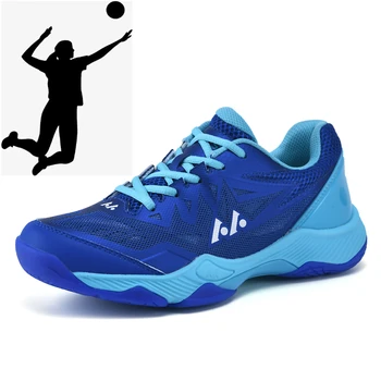 Мужская и женская профессиональная обувь для волейбола, Женская дышащая обувь для бадминтона и тенниса, обувь для фитнеса и спорта в помещении