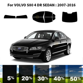 Предварительно Обработанная нанокерамика car UV Window Tint Kit Автомобильная Оконная Пленка Для VOLVO S80 4 DR СЕДАН 2007-2016