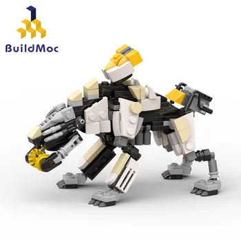 BuildMoc West Horizon Monster Scrapper Набор Строительных Блоков Zero Dawn Mecha Shell Walker Кирпичи Игрушки Для Детей Подарки На День Рождения