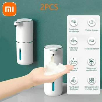 2шт XIAOMI Бесконтактный дозатор мыла, Автоматический дозатор пены для мыла, Кухня, Ванная комната, умная инфракрасная стиральная машина для рук объемом 380 мл, платная