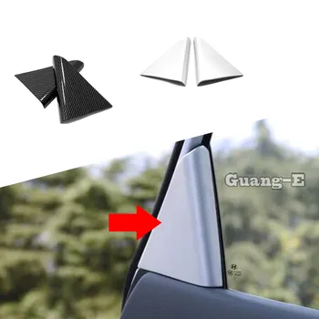 Крышка Для Стайлинга Автомобилей ABS Внутренняя Задняя Отделка Задней Двери Рамка Колонны Треугольная Молдинговая Ручка Капоты 2шт Для Hyundai Tucson 2019 2020 2021
