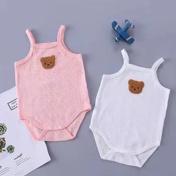 MILANCEL, новое летнее детское боди от 0 до 2 лет, комбинезон с милым мишкой для малышей, верхняя одежда для девочек