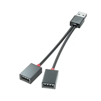 1 В 2 Из USB-концентратора, автомобильный USB-разветвитель, многофункциональный адаптер, кабель для зарядки iphone Android смартфон