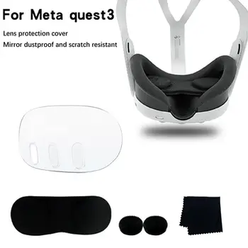 Силиконовый защитный чехол для шлема Meta Quest 3, передняя защитная крышка для аксессуаров Oculus quest3