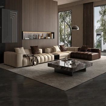 Деревянный Современный дешевый диван Роскошного коричневого цвета, удобный Европейский Дизайнерский диван для отдыха, Напольная кушетка, Салон для чтения, мебель для дома Meuble