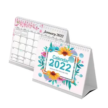 Календарь ежемесячного планирования на 2022 год Сентябрь 2021- декабрь 2022 Перекидной Календарь Для Настольного обратного отсчета Настольный календарь 8,98 X 7,72 X 2,76 дюйма в разложенном виде