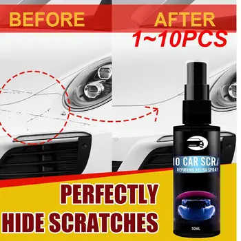 1 ~ 10ШТ Спреев для нанесения краски на автомобиль Быстро удаляют и ремонтируют царапины на автомобиле, следы от завихрений и восстанавливают глянцевое Защитное покрытие автомобиля