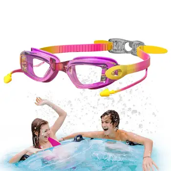 Молодежные очки для плавания Очки для дайвинга и плавания Без протекания Широкий обзор Регулируемый ремешок Защита от запотевания и ультрафиолета Детские Очки для плавания Youth