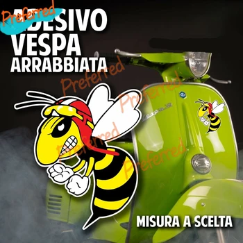 Наклейка-деколь Vespa Arrabiata 1 Автомобиль, игра на ставки на мотогонки, Веселый тюнинг Мопеда
