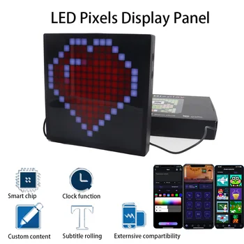 Светодиодная Пиксельная Индикаторная панель Light WS2812B WS2812 RGB Art Программируемая Умная светодиодная лента 16X16 32X32 Цифровой Модуль Матричный Экран DC5V