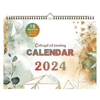 Ежемесячные списки дел в домашнем офисе из плотной бумаги, памятки по организации на 2023-2024 годы, заметки по планированию, настенный календарь, постоянный отпуск