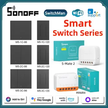 SONOFF S-MATE2 Extreme Switch Mate С Батарейным Локальным управлением Механический Переключатель 86/120 Поддерживает Дистанционное управление eWeLink Через MINIR4