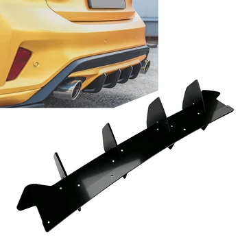 Черный автомобильный задний диффузор для губ, Сплиттерная накладка для Ford Focus ST MK4 2018 2019 2020 2021 2022