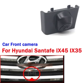Камера ночного видения с логотипом парковки автомобиля спереди, водонепроницаемая для Hyundai Santafe ix45 ix35 2013 2015, высокое качество Full HD.