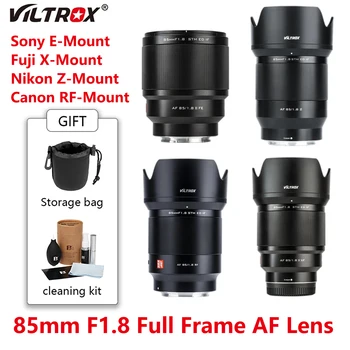 VILTROX 85mm II F1.8 Объектив Nikon Z Fuji X Sony E Полнокадровый Портретный Объектив с Автоматической Фокусировкой для Объектива Камеры Fujifilm X Nikon с креплением к Объективу