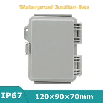 120 × 90 × 70 мм серого цвета IP67 Атмосферостойкий пылезащитный наружный электрический клеммный блок Проектный корпус Внутренняя электронная соединительная коробка