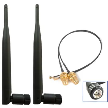 2,4 ГГц/5,8 ГГц 5dBi Внутренняя всенаправленная антенна Wi-Fi Zigbee WiFi Резиновая антенна