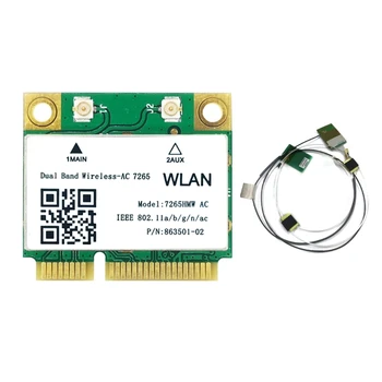 WIFI-карта Bluetooth-совместимая 4.2 1200 Мбит /с 7265HMW 802.11AC Для Ноутбука
