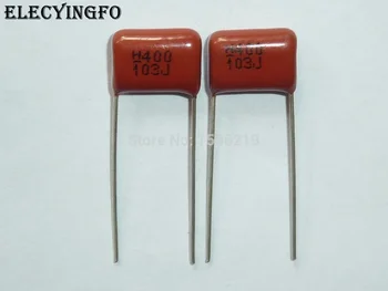10шт конденсатор CBB 103 400V 103J 0,01 мкФ 10nF P10, конденсатор из металлизированной полипропиленовой пленки