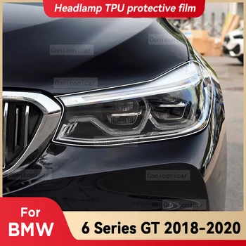 Для BMW 6 Серии GT G32 2018-2020 Автомобильные Фары Прозрачная Защитная Пленка Из ТПУ Для Изменения Оттенка Переднего Света Наклейка