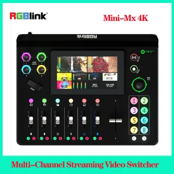 Rgblink Mini-Mx 4K Многоканальный Микшер потокового видео 5,5-дюймовый Четырехъядерный Микшер 