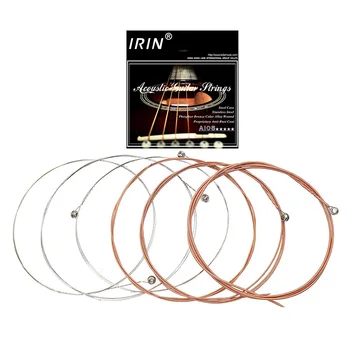 IRIN A108 6 шт./компл. Акустическая гитара Flok String 009-045 Дюймовые 6-струнные гитарные партии