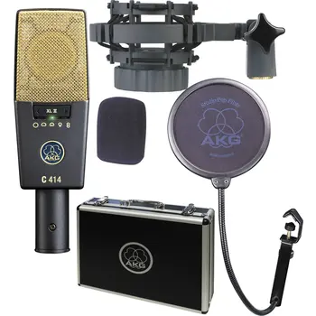 A K G PRO Audio C414 XLII Стереосистема, конденсаторный микрофон для вокала, мультишаблон, подобранная пара