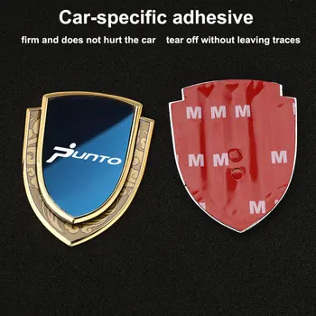 Автомобильные наклейки Эмблемы Боковой щиток Значок с логотипом для стайлинга автомобилей Наклейка на окно кузова автомобиля Для Fiat Punto Аксессуары для укладки