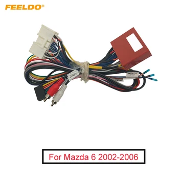 FEELDO Автомобильный Аудио Жгут Проводов Для Mazda 6 2002-2006 Установка Радио На Вторичном Рынке 16pin CD/DVD Стерео Проводной Адаптер