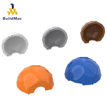 BuildMOC Совместимый Собирает частицы 61287, цилиндрическую полусферу, строительные блоки 2x2, детали, развивающие подарочные игрушки 