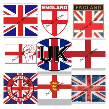 Наклейка с флагом Соединенного Королевства, наклейка на авто, Великобритания, Британский Юнион Джек, наклейка на окно автомобиля, бампер, сверхпрочный водостойкий