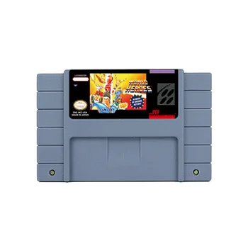 Экшн-игра World Heroes 1 2 для SNES 16-битная ретро-тележка Детский подарок