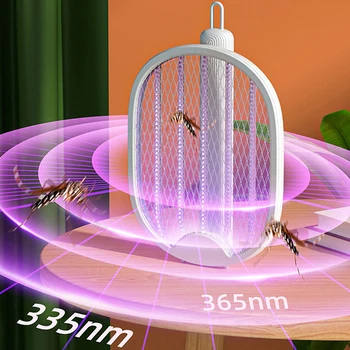 1 шт. складной убийца комаров USB Аккумуляторная мухобойка от комаров Электрическая лампа для уничтожения комаров