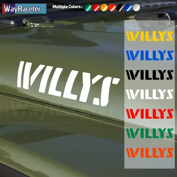 2 Шт Боковая Наклейка На Капот Автомобиля Willys Edition Unlimited Светоотражающая Виниловая Наклейка Для Jeep Wrangler JK JL TJ YJ CJ Аксессуары