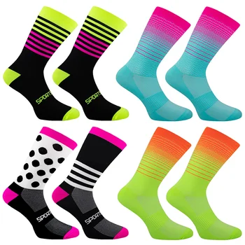 Велосипедные носки Унисекс для велоспорта на открытом воздухе, мужские спортивные носки, спортивные носки, Велосипедная обувь для шоссейного велосипеда, носки для бега, баскетбола