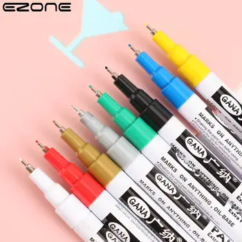 Масляная ручка EZONE Candy Color 0,7 мм, очень тонкий маркер, кисть, маркерные ручки, канцелярские принадлежности для рисования граффити, Канцелярские принадлежности